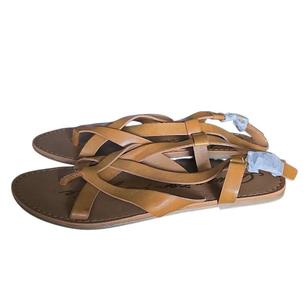 American Rag cie Women's Size 7 Dk Tan Strappy Ankle Buckle Sandals